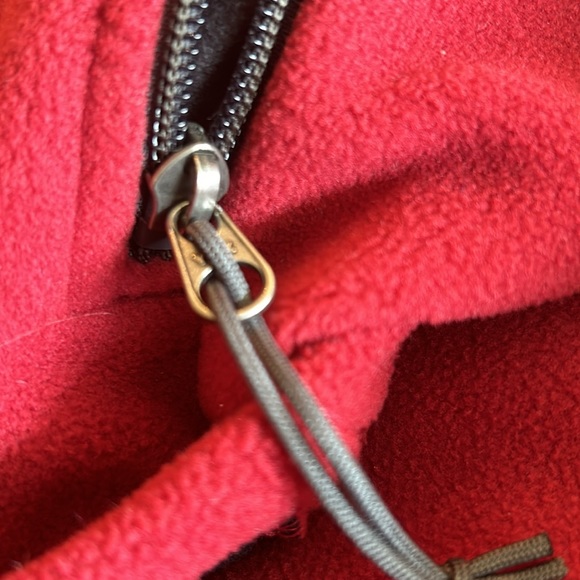Men’s north face full zip fleece burgundy size large - Picture 4 of 4